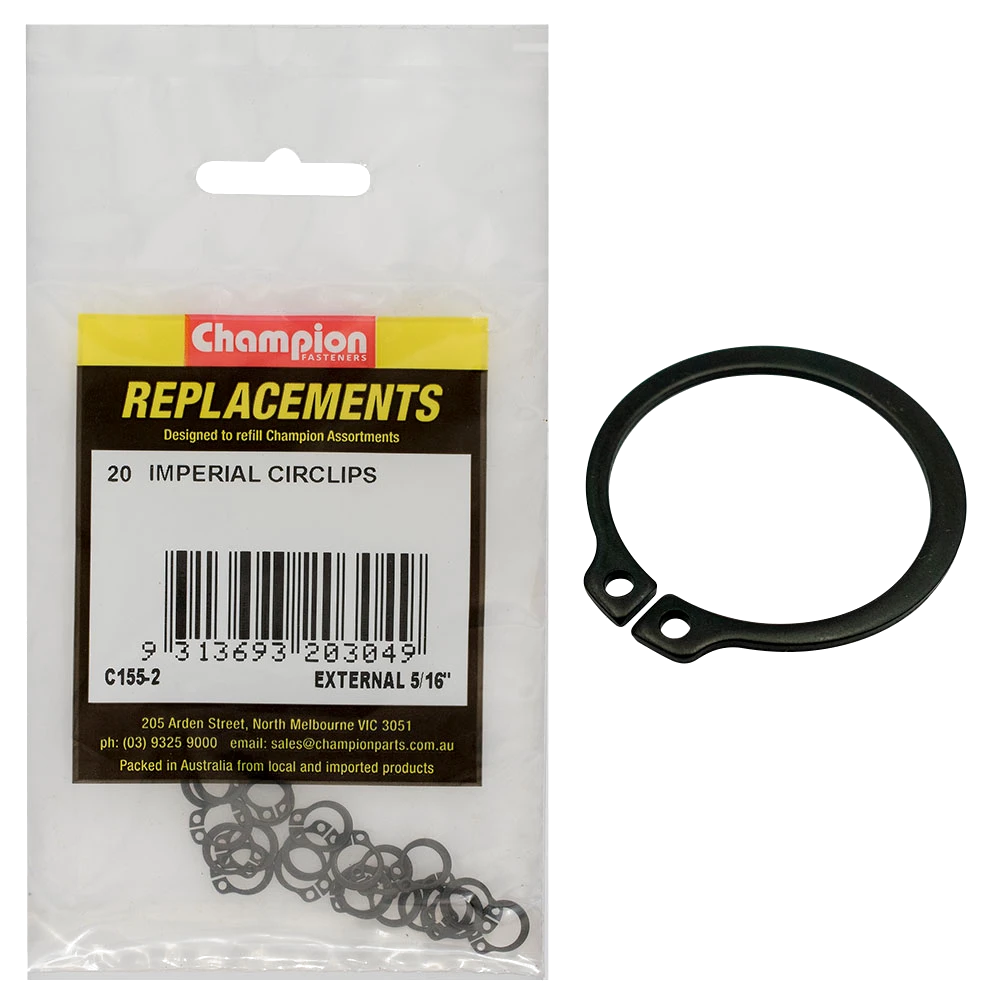 Champion 5/16in External Circlip -20pk