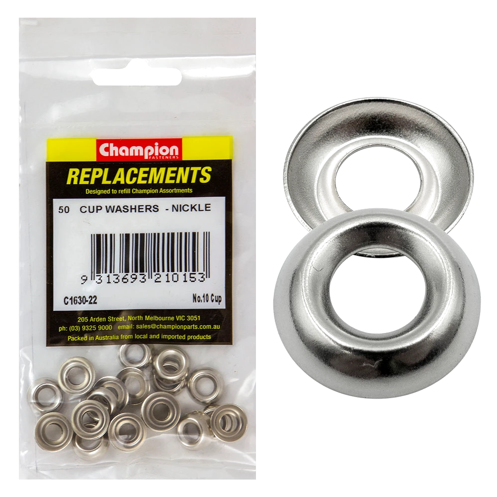 Champion 10G Cup Washer -50pk