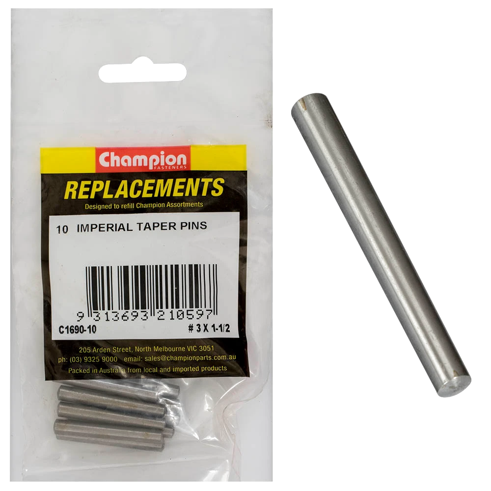 Champion #3 x 1-1/2in Taper Pin -10pk