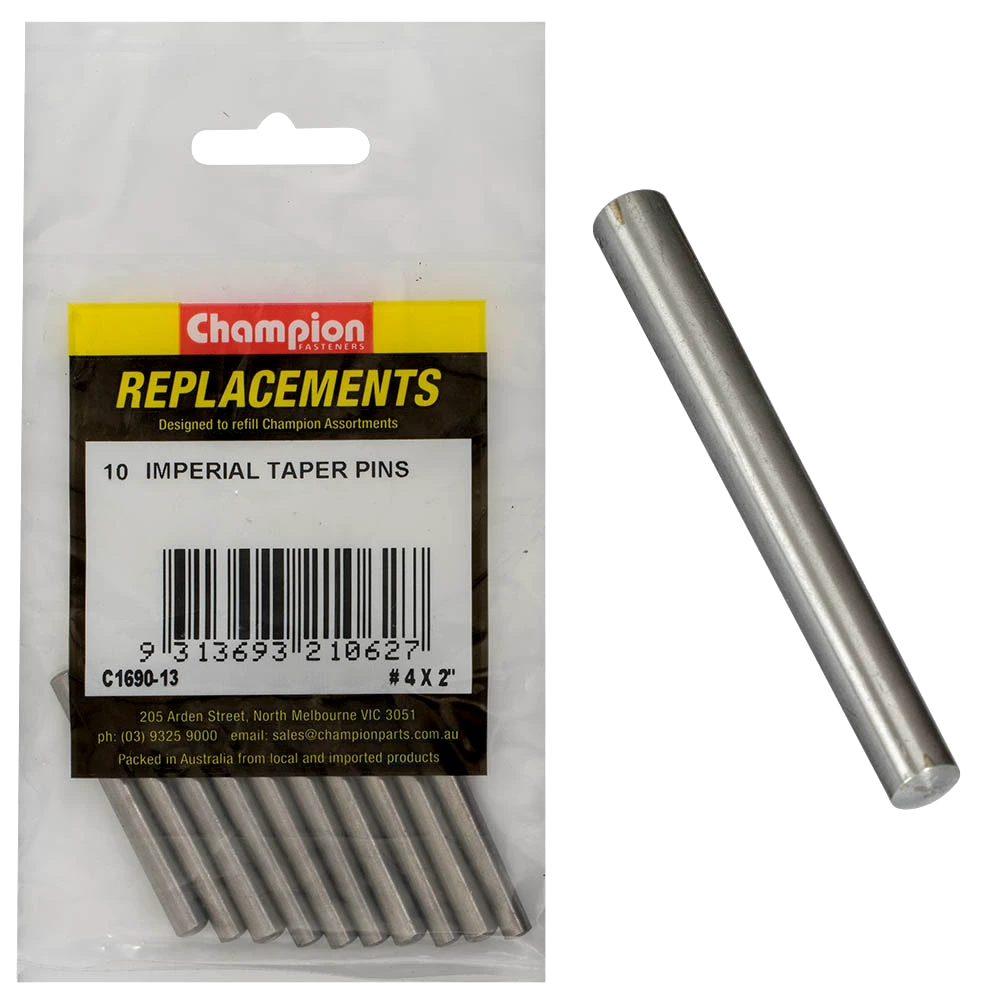 Champion #4 x 2in Taper Pin -10pk
