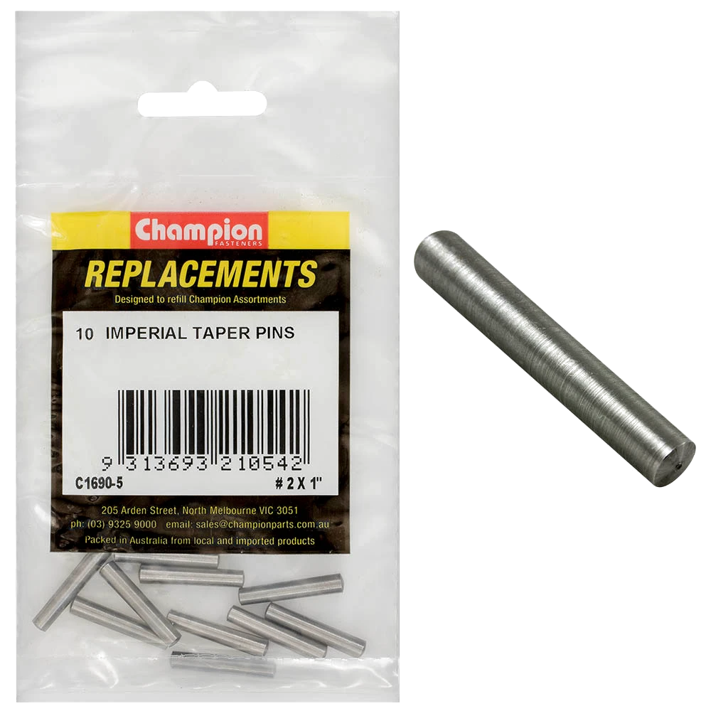 Champion #2 x 1in Taper Pin -10pk