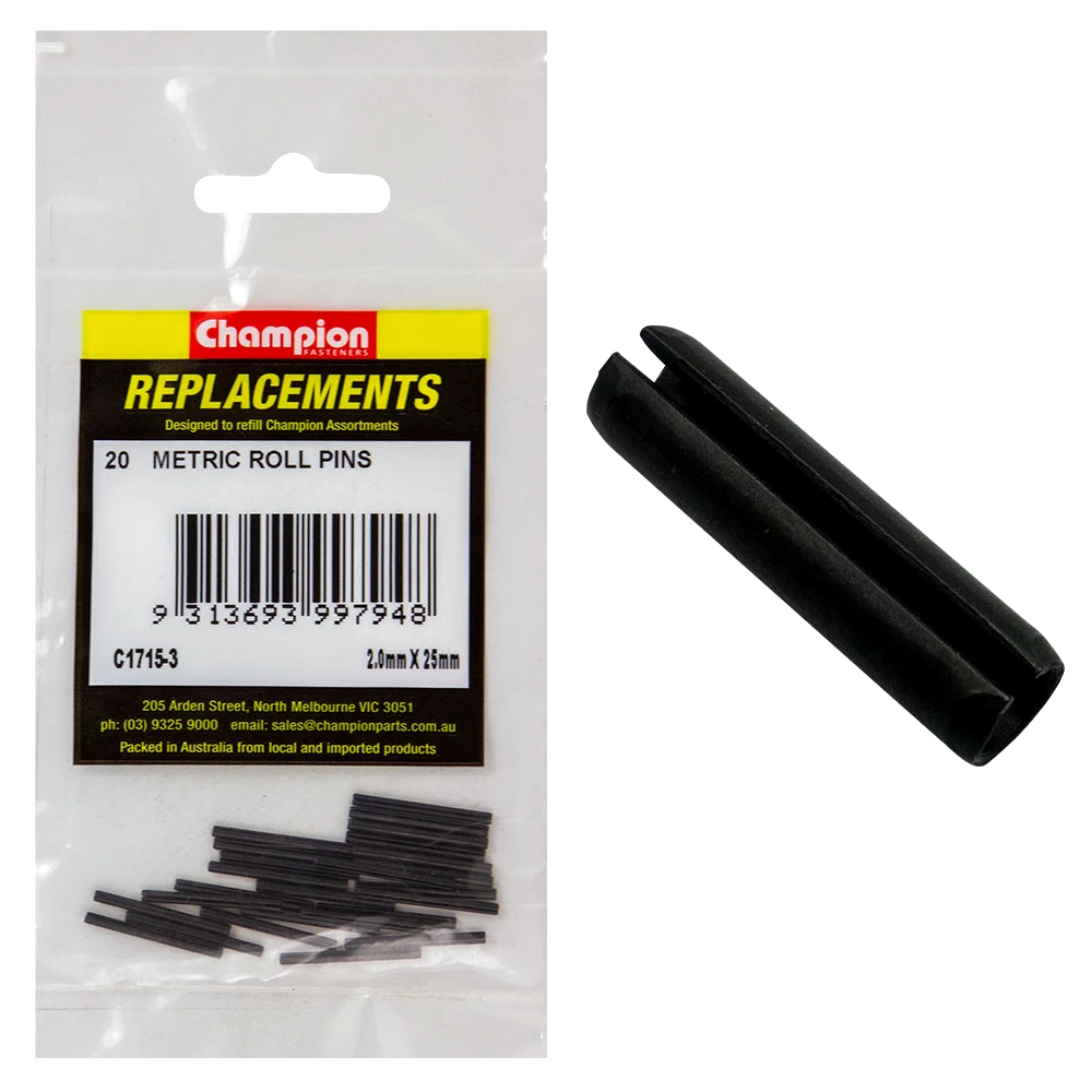 Champion 2mm x 25mm Roll Pin -20pk