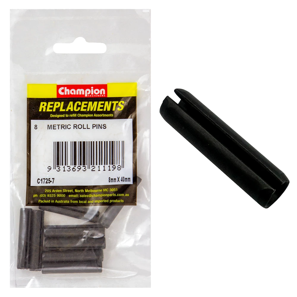 Champion 8mm x 40mm Roll Pin -8pk