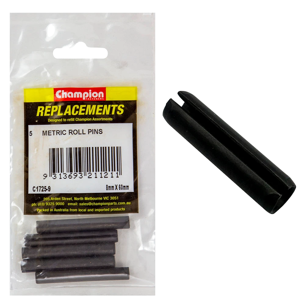 Champion 8mm x 60mm Roll Pin -5pk
