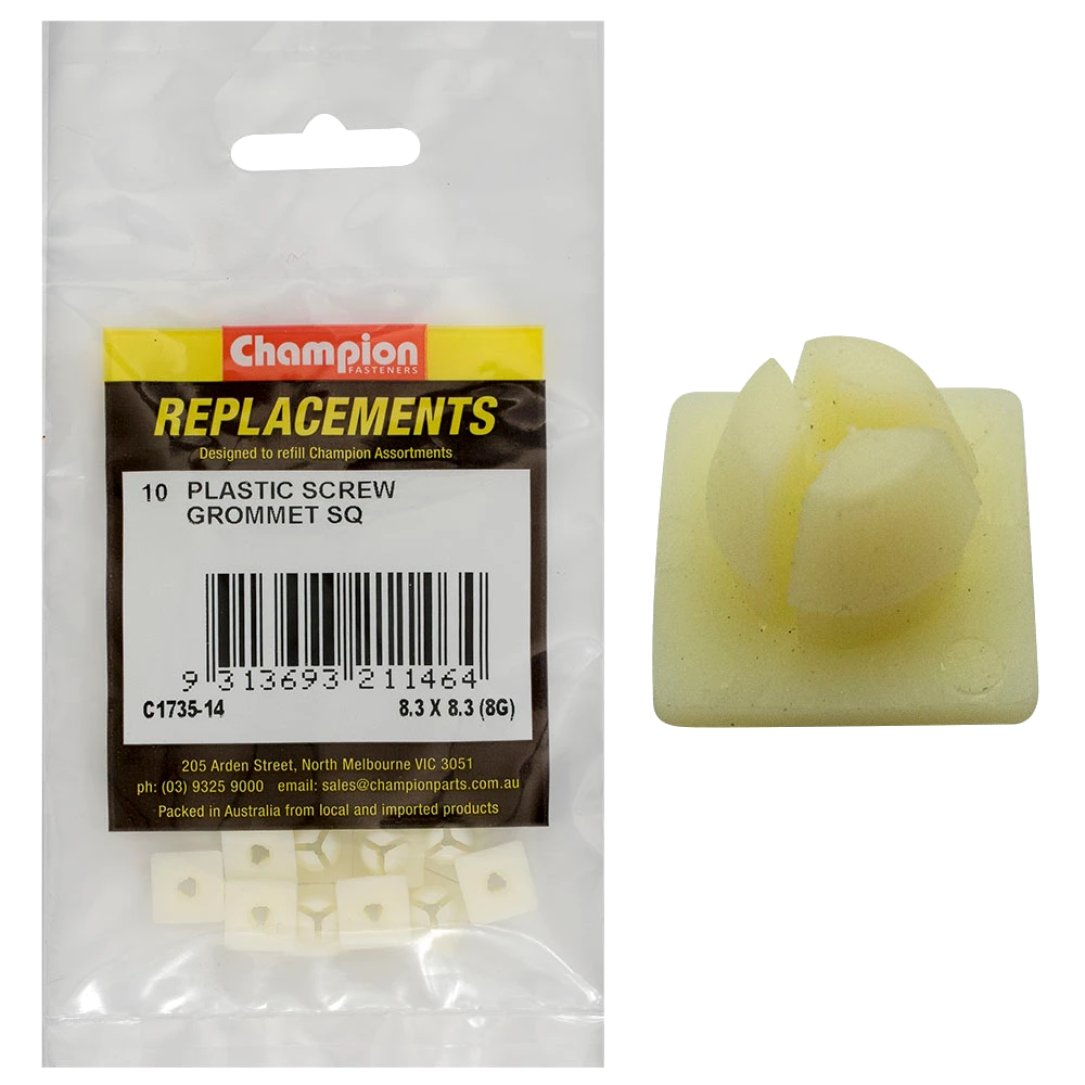 Champion Screw Grommet Sq 8.3x8.3-8G
