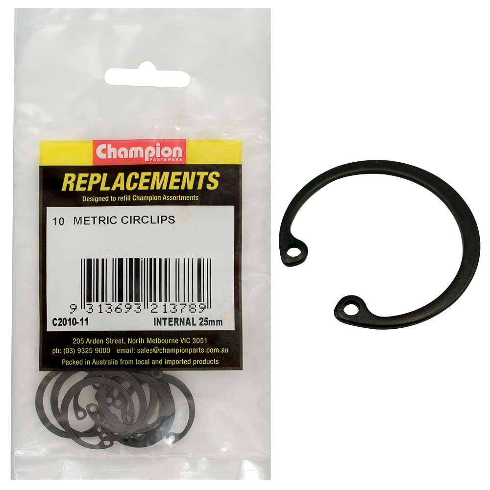Champion 25mm internal Circlip -10pk