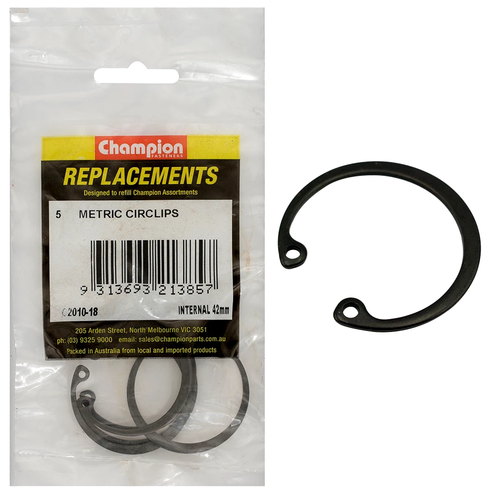 Champion 42mm internal Circlip -5pk