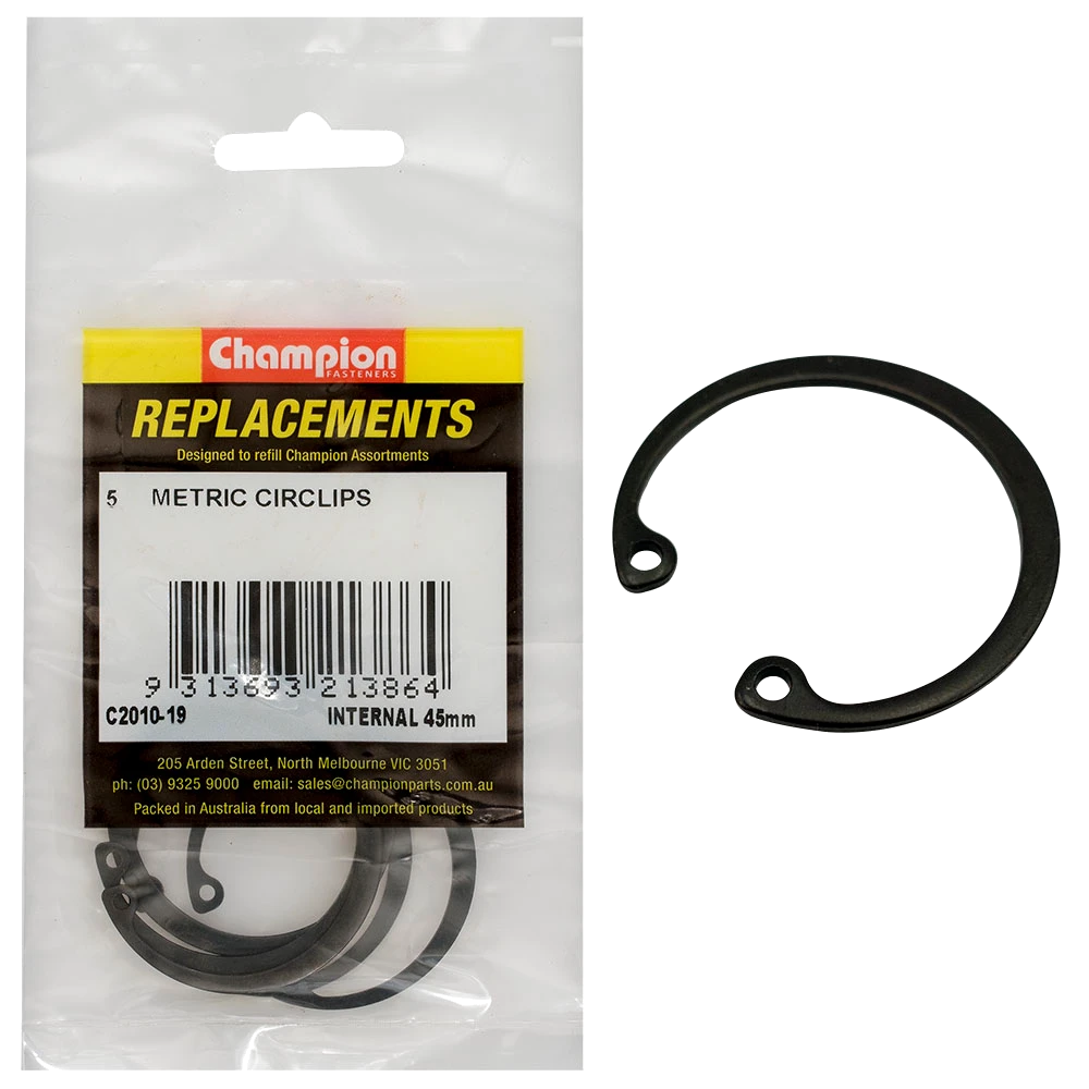 Champion 45mm internal Circlip -5pk