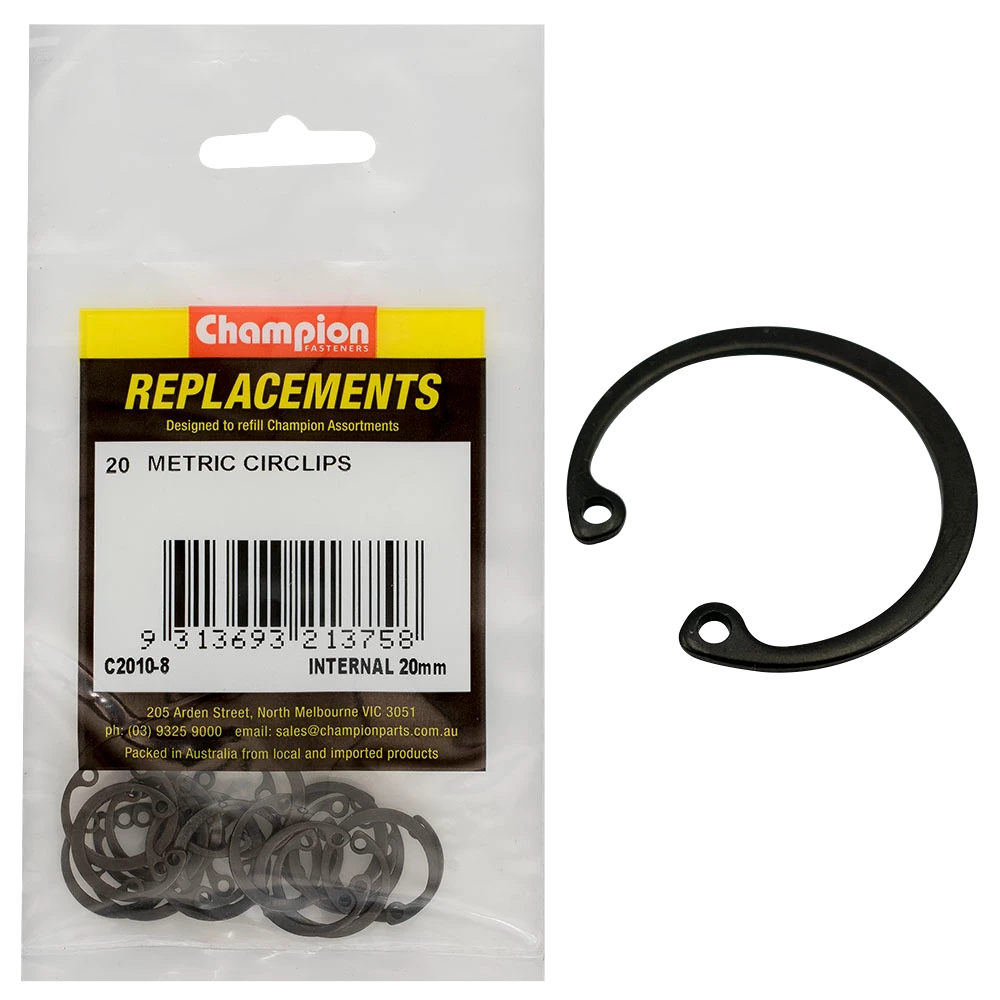 Champion 20mm internal Circlip -20pk