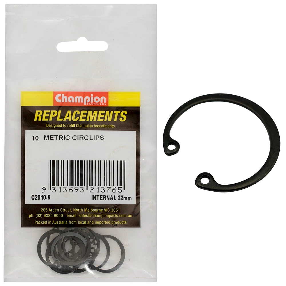 Champion 22mm internal Circlip -10pk