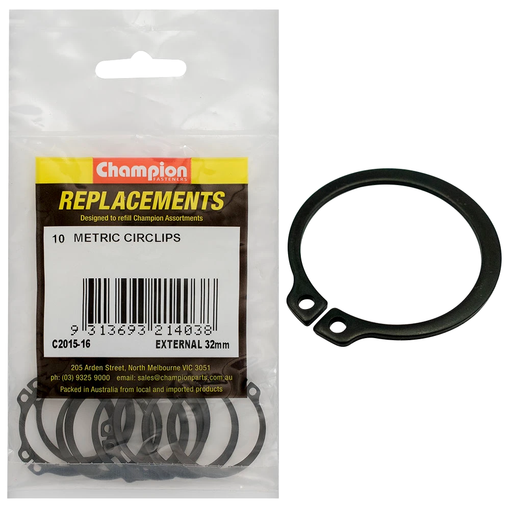 Champion 32mm External Circlip -10pk