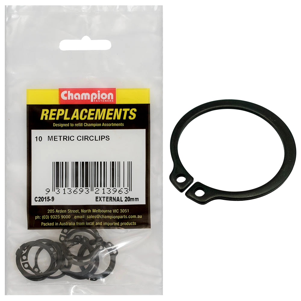 Champion 20mm External Circlip -10pk