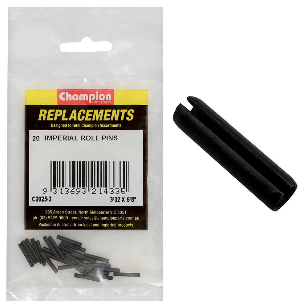 Champion 3/32 x 5/8in Imperial Roll Pin -20pk
