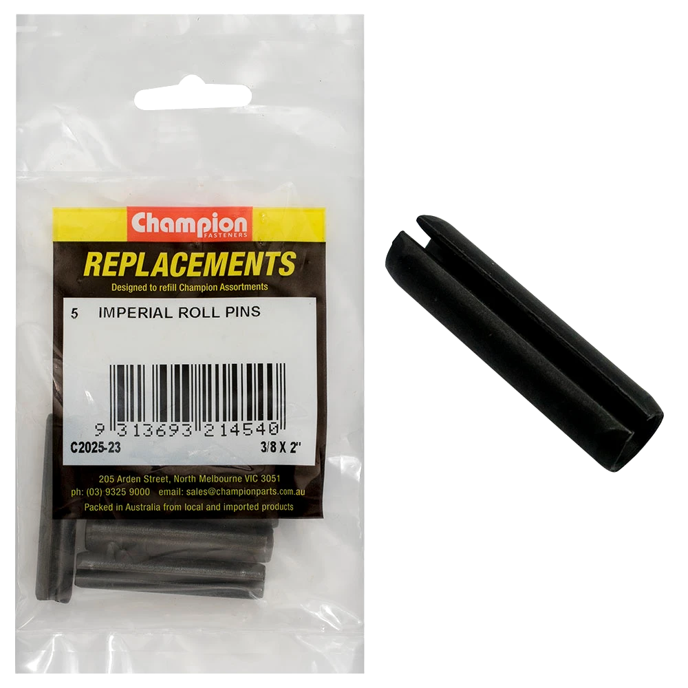 Champion 3/8 x 2in Imperial Roll Pin -5pk