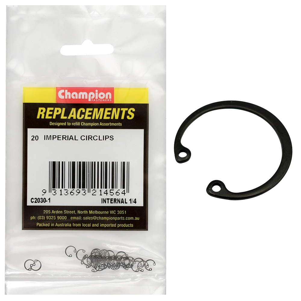 Champion 1/4in Imperial internal Circlip -20pk