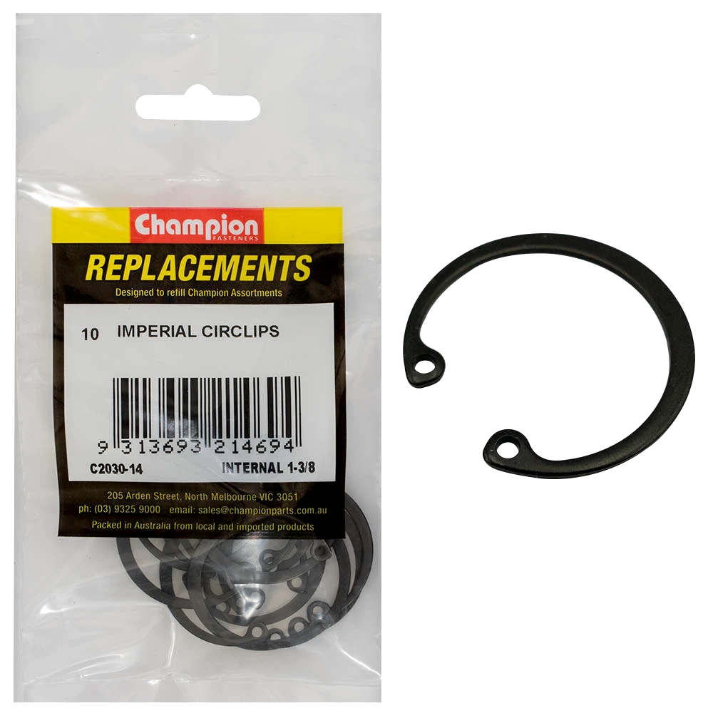 Champion 1-3/8in Imperial internal Circlip -10pk