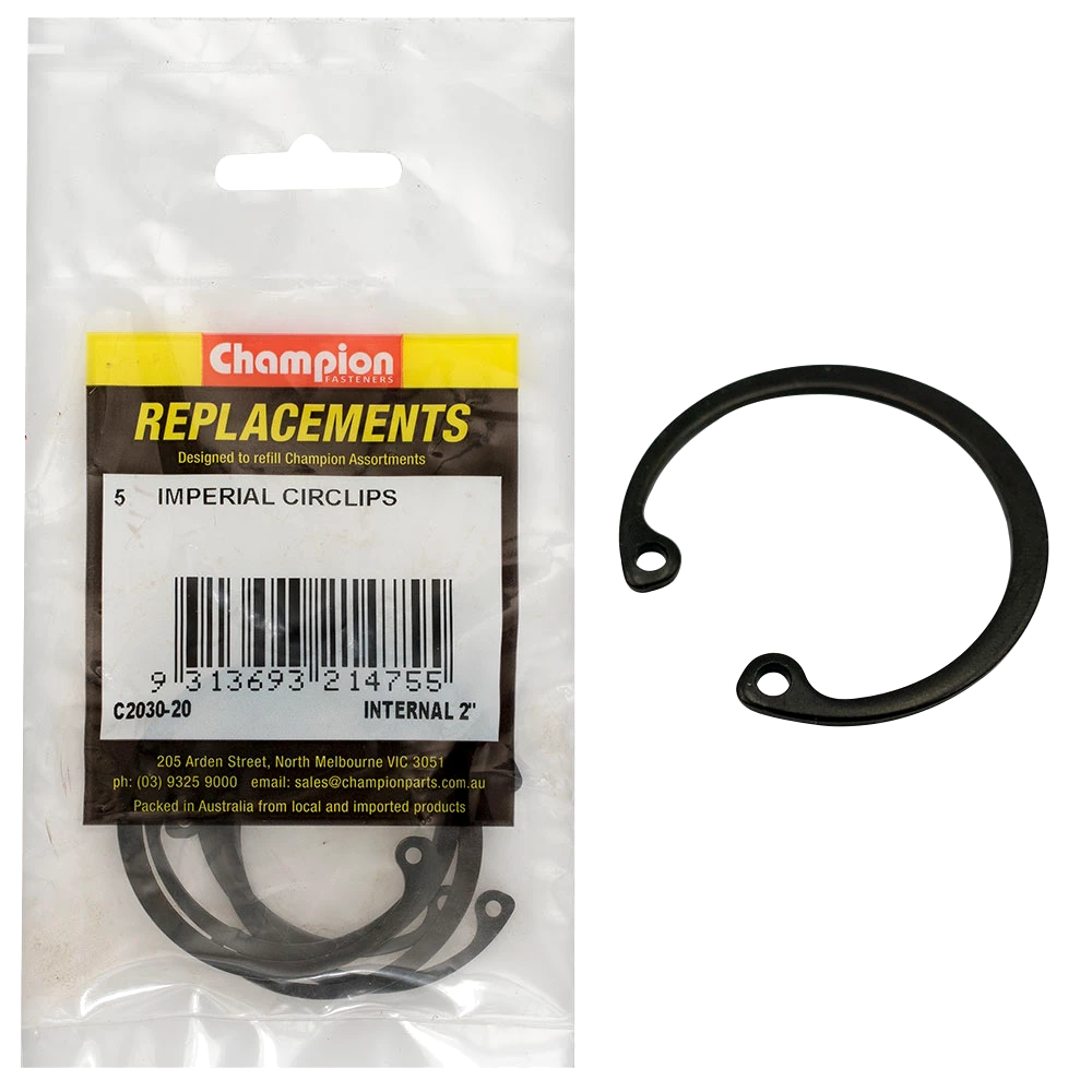 Champion 2in Imperial internal Circlip -5pk