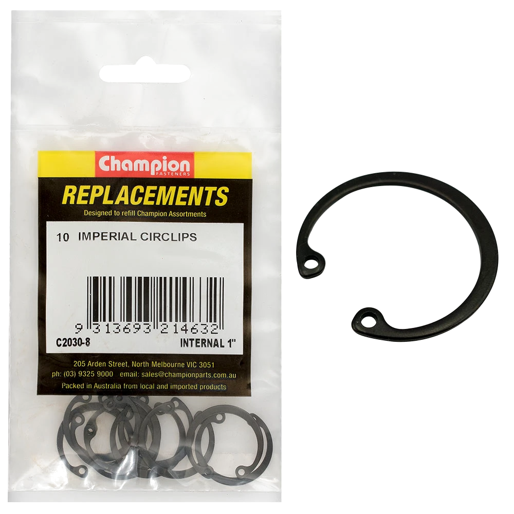 Champion 1in Imperial internal Circlip -10pk