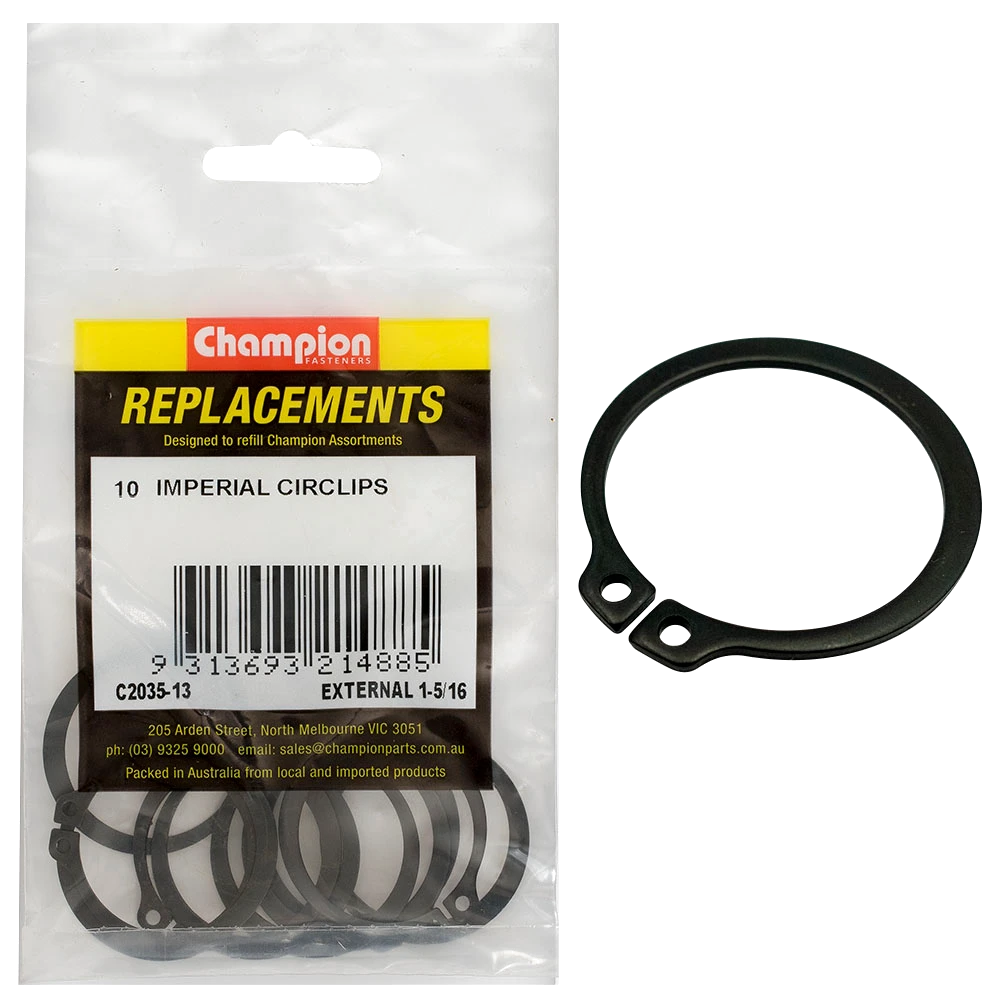 Champion 1-5/16in Imperial External Circlip -10pk