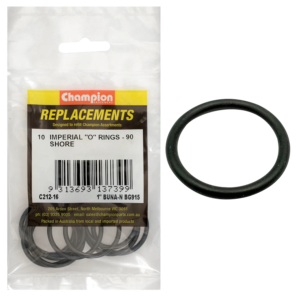 Champion 1in (Tube Ref) x 1.171 (I.D.) x .116 (Sec.) O-Ring