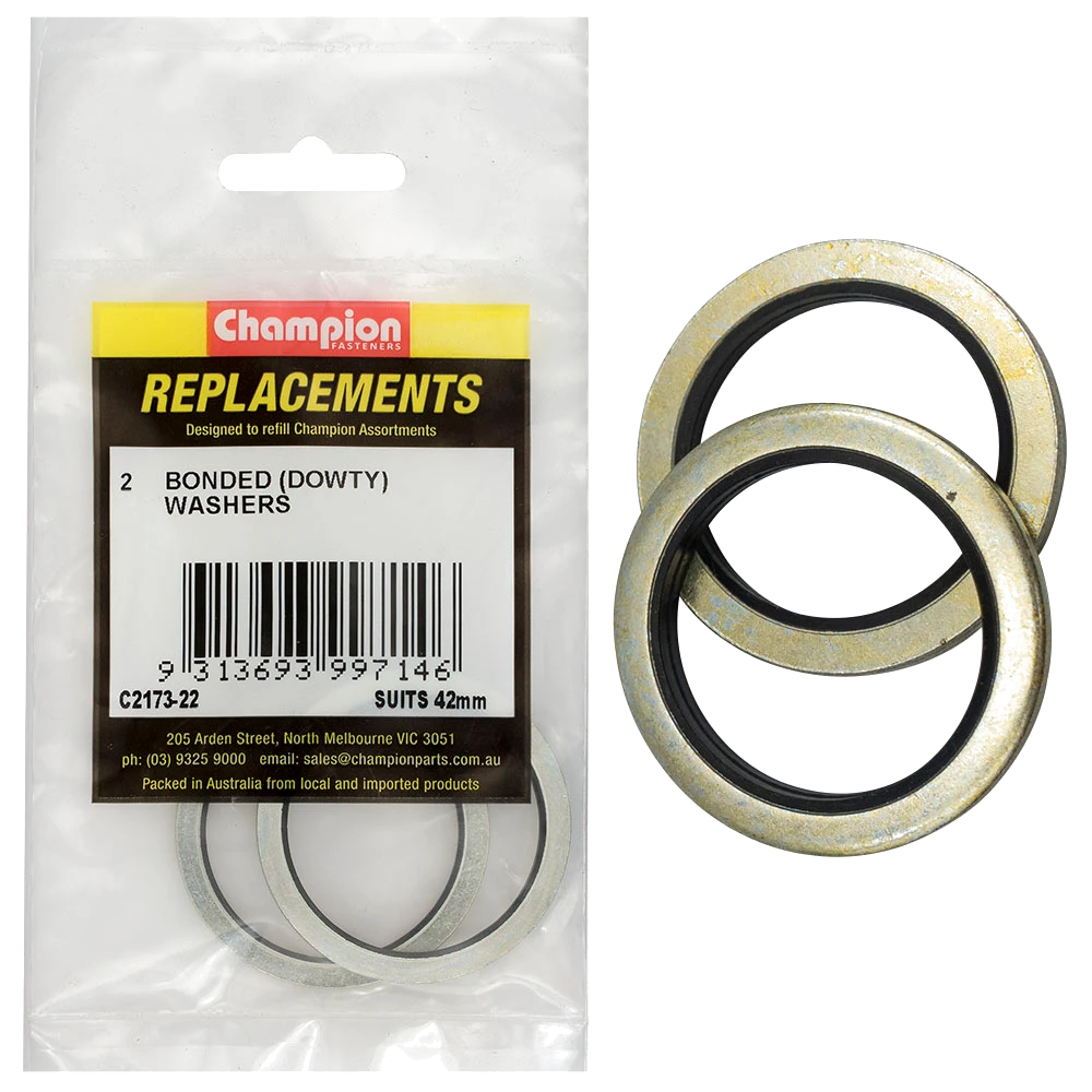 Champion Bonded Seal Washer (Dowty) 42mm -2pk