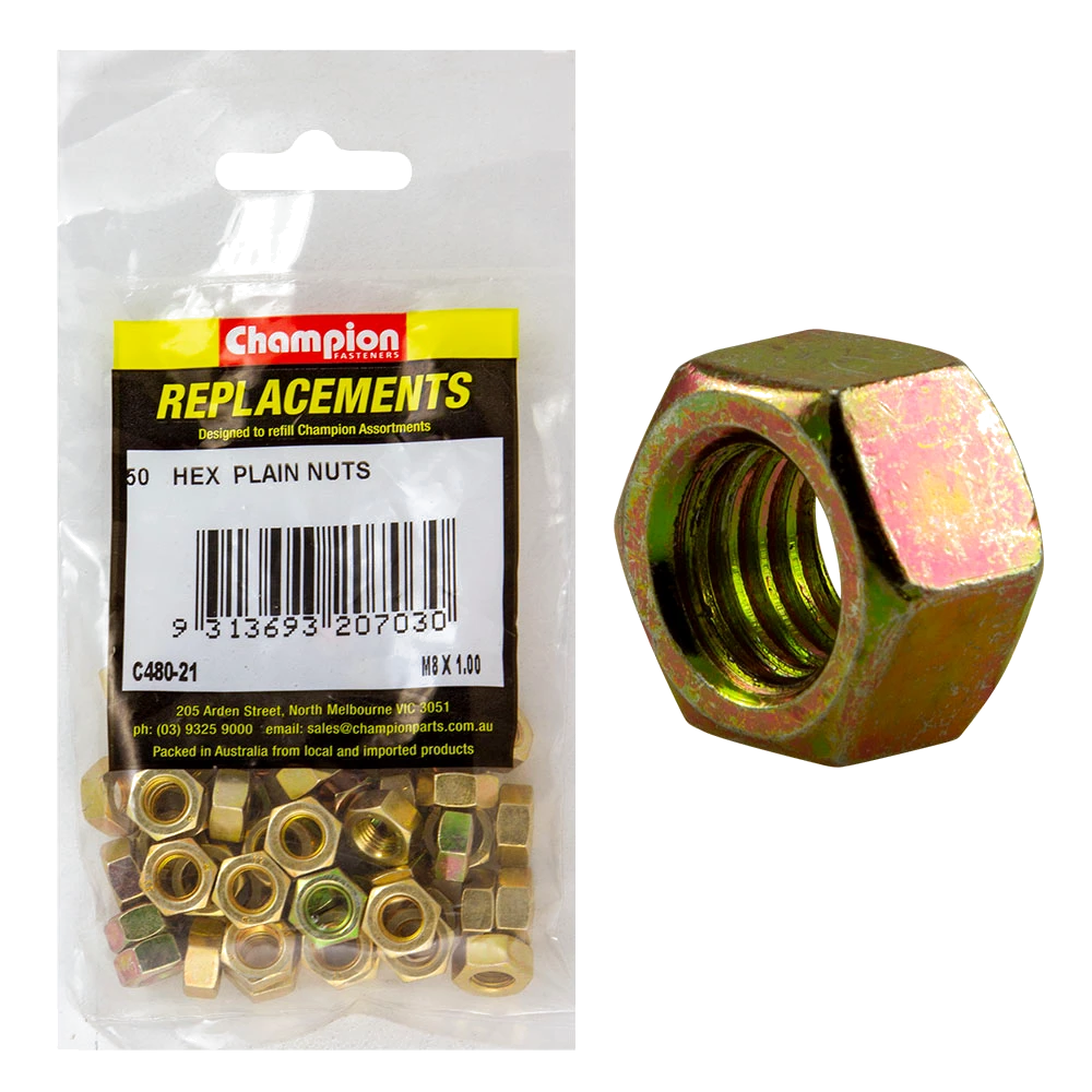 Champion M8 x 1.00 Hex Nut -50pk