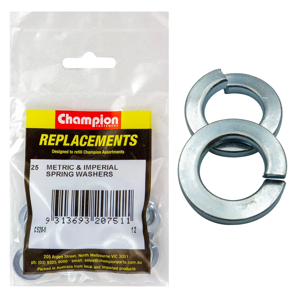 Champion 1/2in Flat Section Spring Washer -25pk