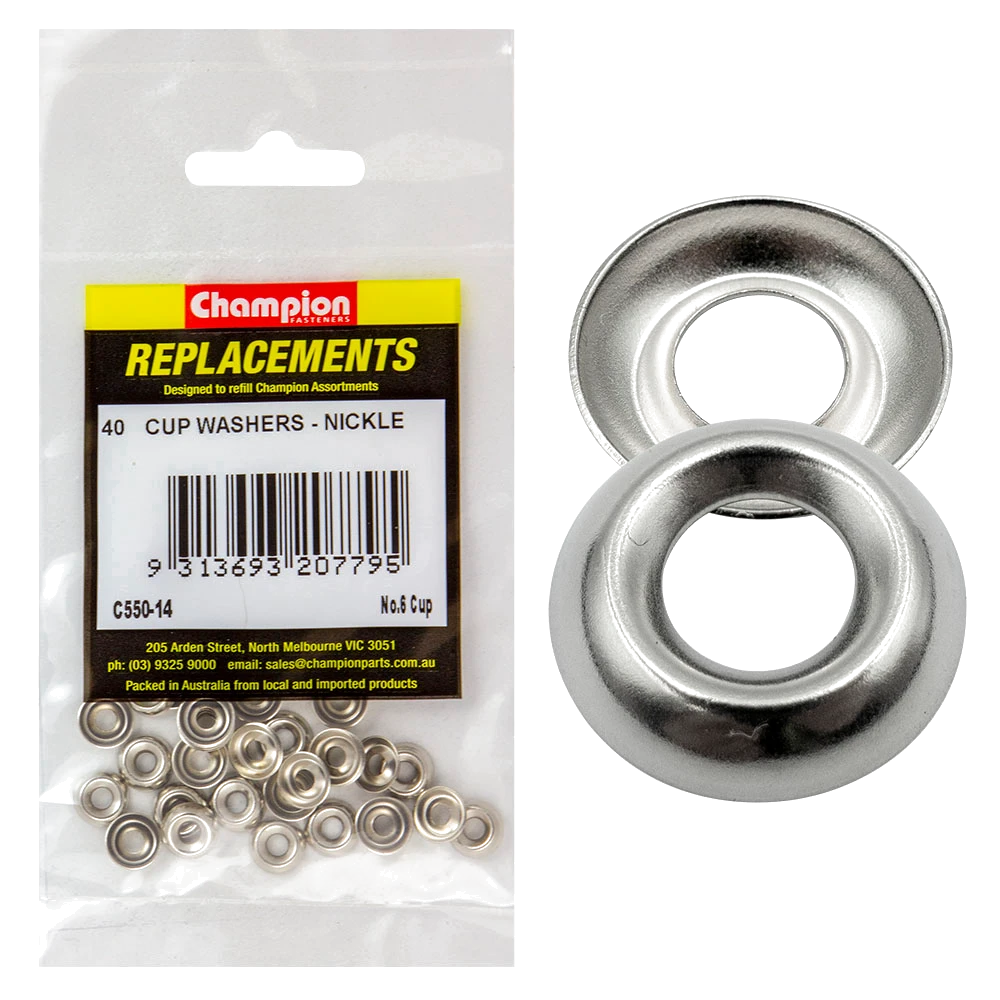 Champion 6G Cup Washer -40pk