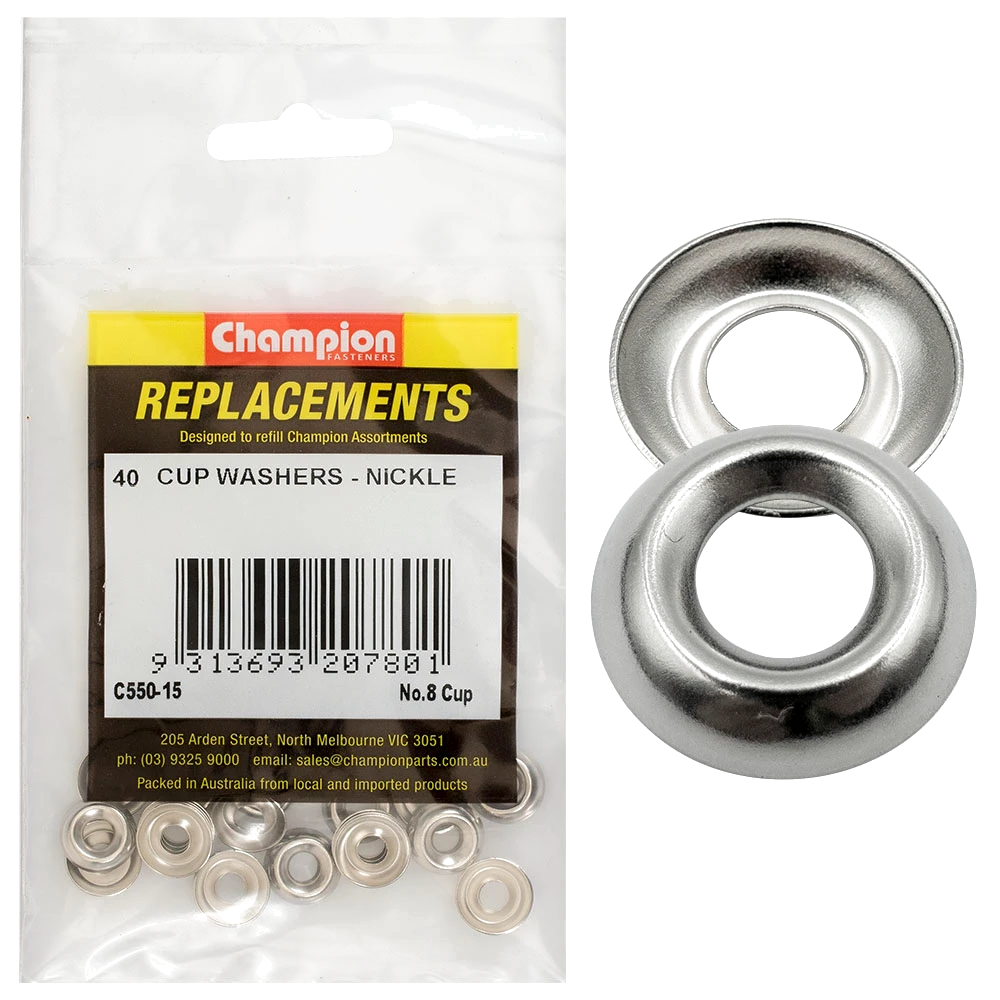 Champion 8G Cup Washer -40pk