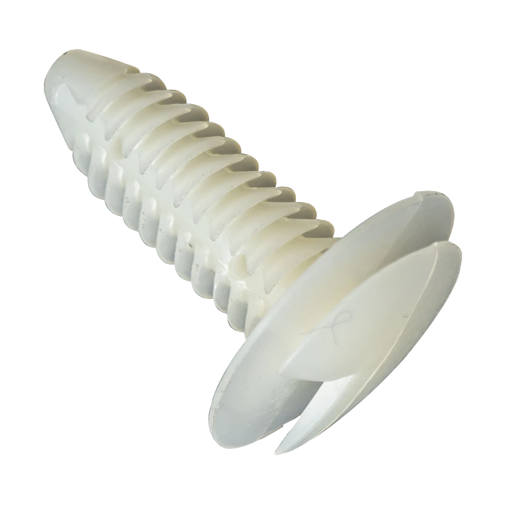 GTi Trim Clip White 19.5mm x 29mm 6.6-7.5mm Hole