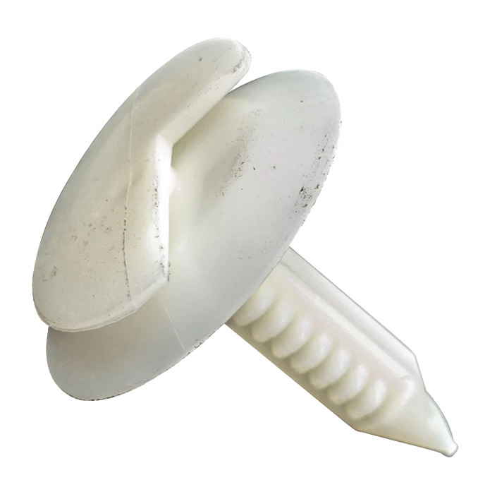 GTi Trim Clip White  24mm x 30mm  6mm Hole