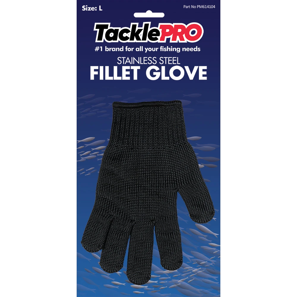 TacklePro Stainless Steel Fillet Glove (L)