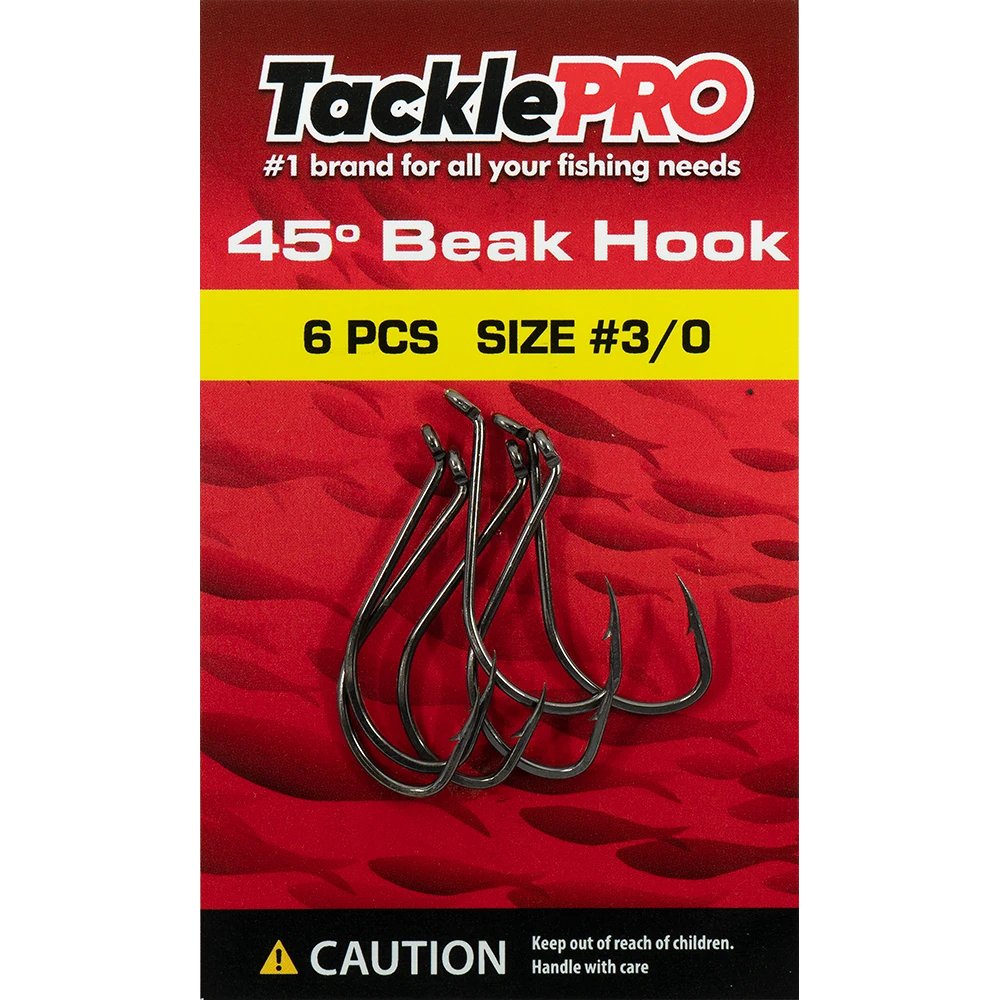 TacklePro 45deg. Beak Hook #3/0 - 6pc