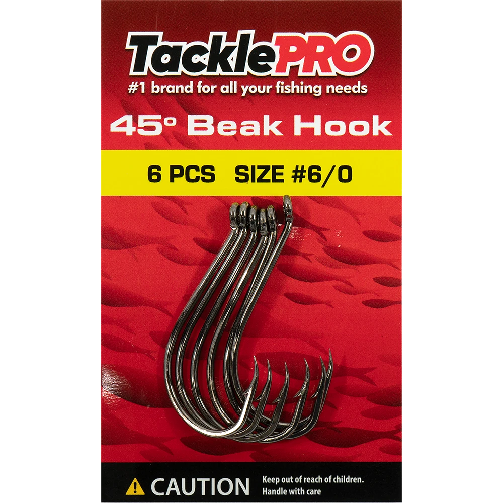 TacklePro 45deg. Beak Hook #6/0 - 6pc