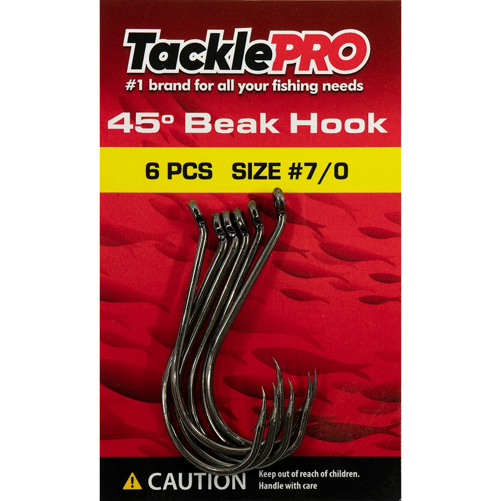 TacklePro 45deg. Beak Hook #7/0 - 6pc