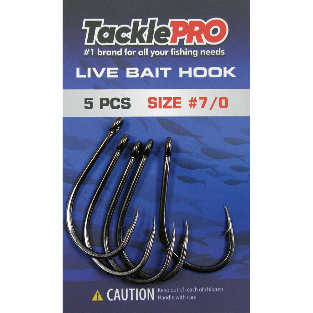 TacklePro Live Bait Hook #7/0 - 5pc