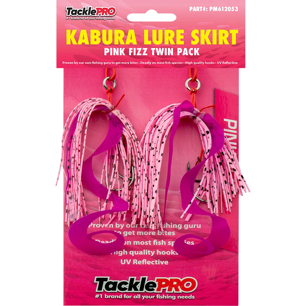 TacklePro Kabura Lure Skirt - Pink Fizz (Twin Pack)