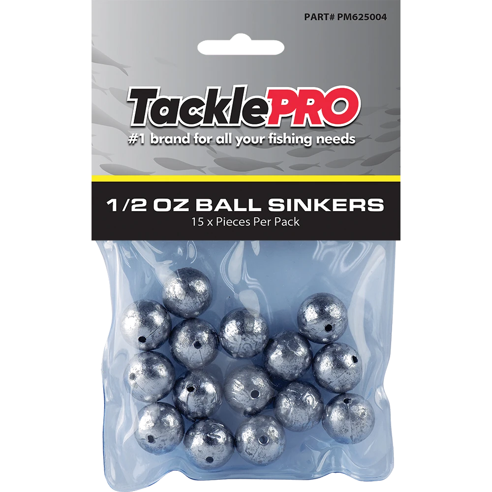 TacklePro Ball Sinker 1/2oz - 15pc