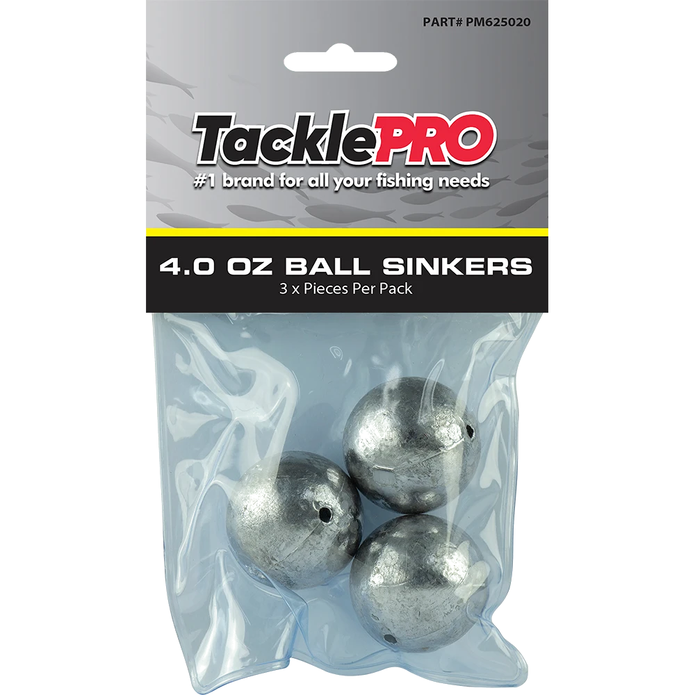 TacklePro Ball Sinker 4.0oz - 3pc