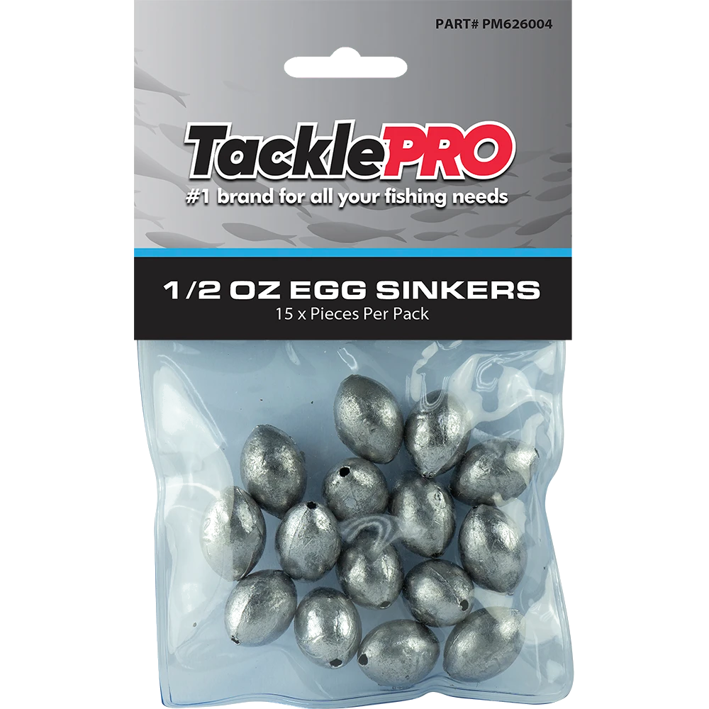 TacklePro Egg Sinker 1/2oz - 15pc