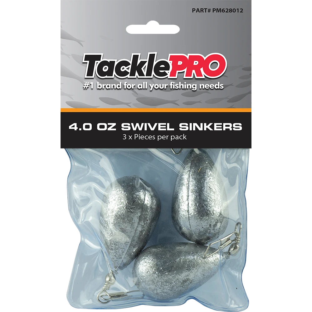 TacklePro Swivel Sinker 4.0oz - 3pc