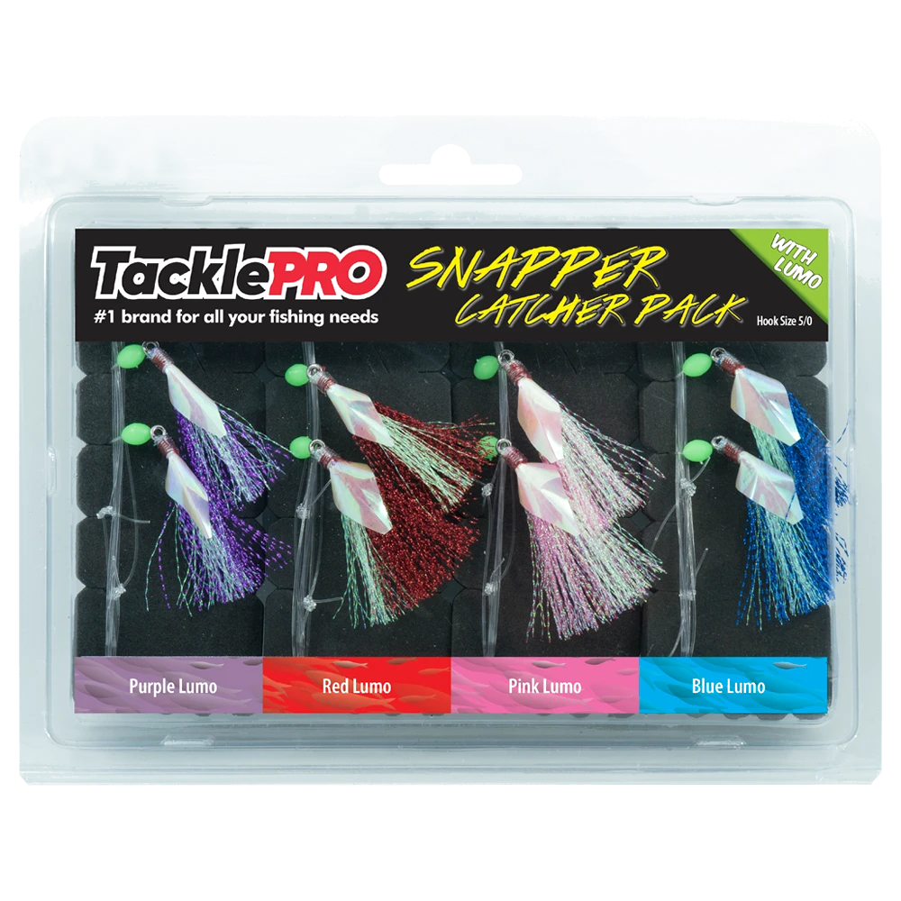 TacklePro Snapper Catcher Lumo Four Pack - 5/0