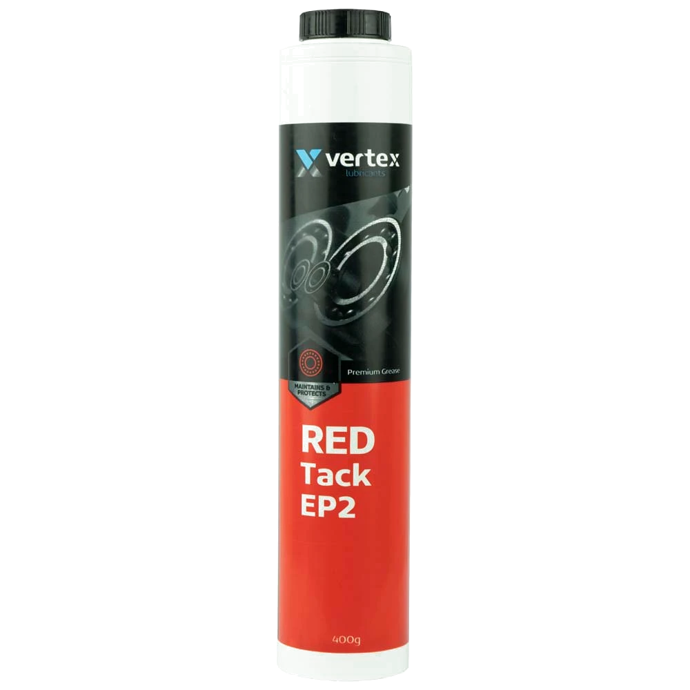 Vertex Red Tack EP2 Grease Cartridge 400gm NLGI 2