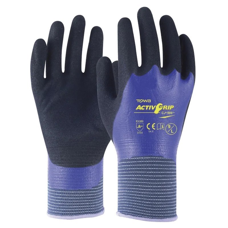 Esko Towa Activgrip 569 Nitrile Double Full Dip Glove