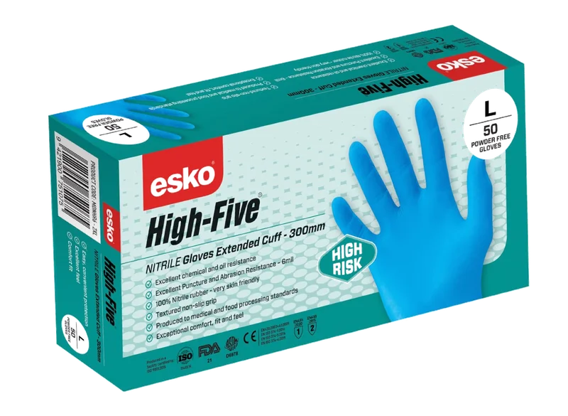 Esko High Five 6mil High Risk Nitrile Glove