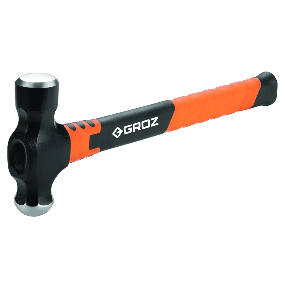 Groz Ball Pein Hammer 12oz - Fibreglass Handle 13in
