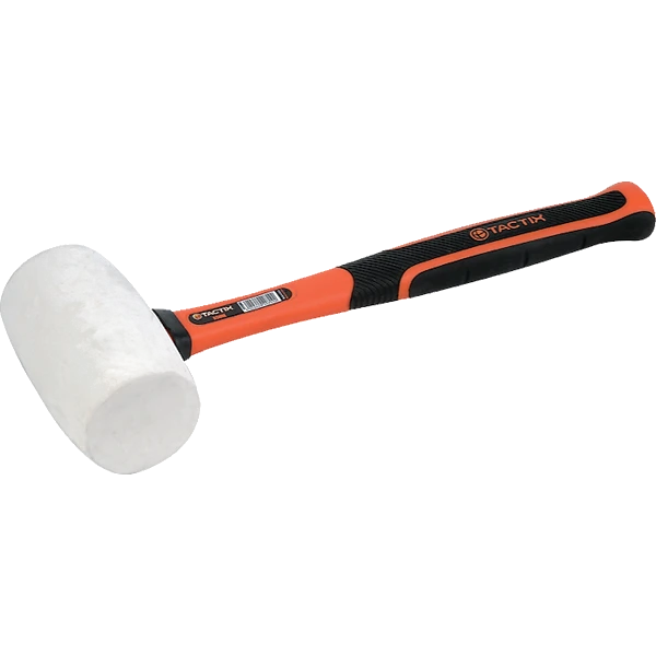 Tactix Mallet Rubber 65mm White Fiberglass
