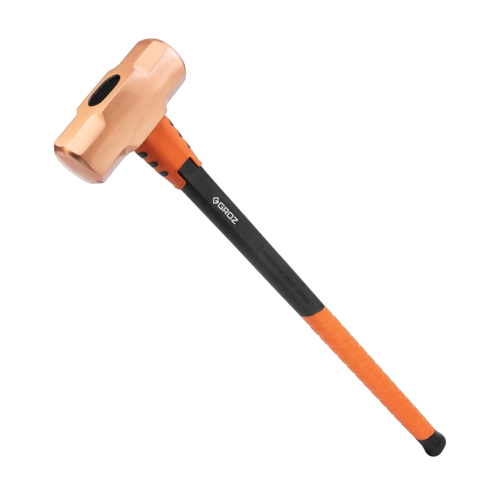 Groz Copper Head Sledge Hammer 3.6kg-Fibreglass Handle 900mm