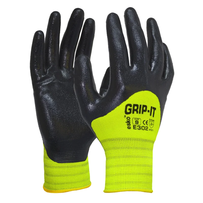 Esko Grip-It 3/4 Coat Hi-Vis Nitrile Glove