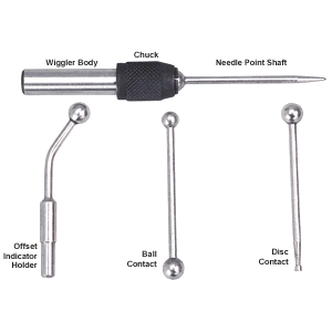 Groz 5pc Wiggler / Centre Finder Set